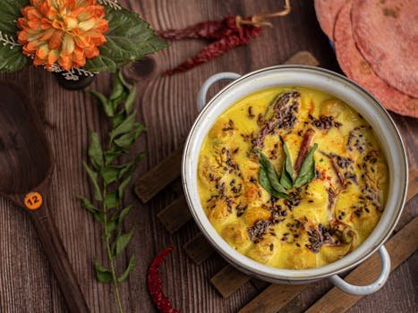Read more about the article Kapha‑Pacifying Gram Flour Soup (Kadhi)- Light & Warming Ayurvedic Recipe